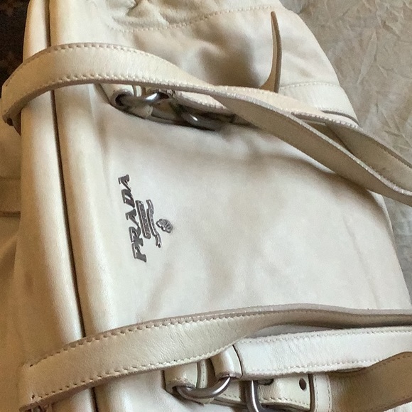 Well Loved Authentic Prada Napa Shoulder Bag 🌼🌼💛🤎🤎🤎 - Picture 13 of 16